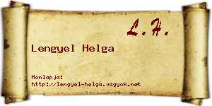 Lengyel Helga névjegykártya